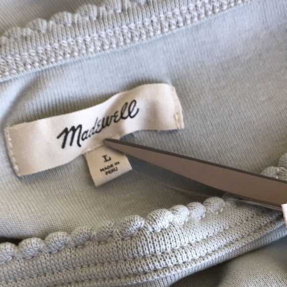 NWT Madewell THOMPSON CAMI TANK size Large ashen sage green - Picture 8 of 9